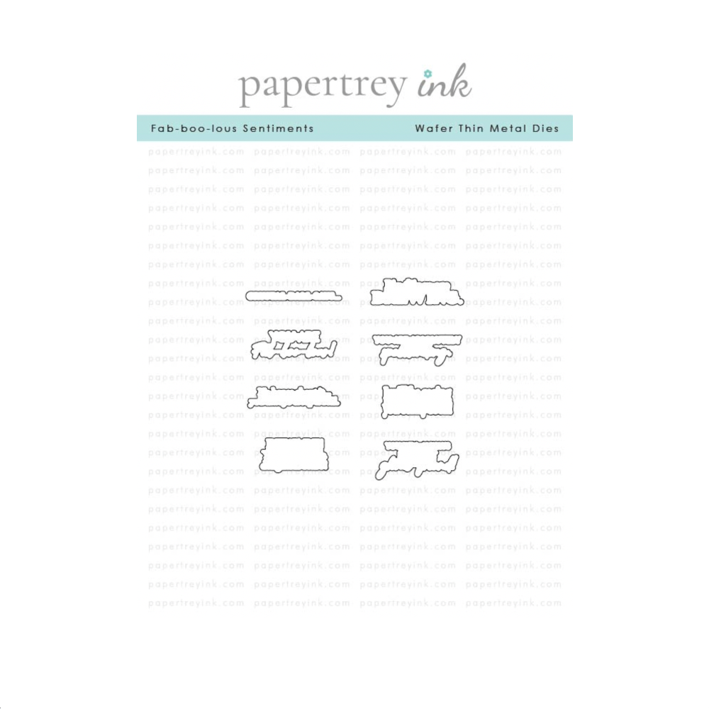 Papertrey Ink Fab-boo-lous Sentiments Clear Stamp and Die Set image 2