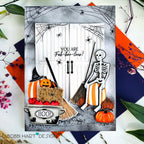 Papertrey Ink Fab-boo-lous Sentiments Clear Stamps 1660 skeleton