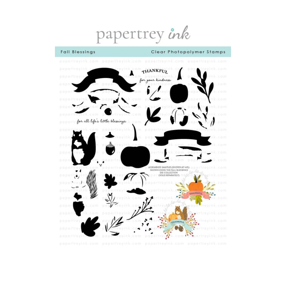 Papertrey Ink Fall Blessings Clear Stamps 1657