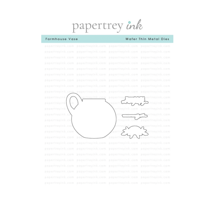Papertrey Ink Farmhouse Vase Clear Stamp and Die Set image 2