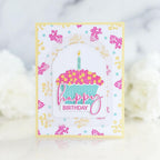 Papertrey Ink Floral Confections Dies pti-1056 pink flowers
