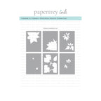 Papertrey Ink Framed In Flowers Christmas Stencils-0115