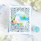 Papertrey Ink Framed in Flowers Hot Foil Plate ptif-0049 in my prayers