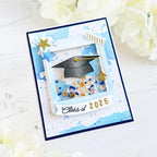 Papertrey Ink Framed in Success Sentiments Clear Stamps 1635 shaker card