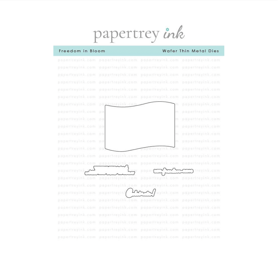 Papertrey Ink Freedom in Bloom Clear Stamp and Die Set product image 2