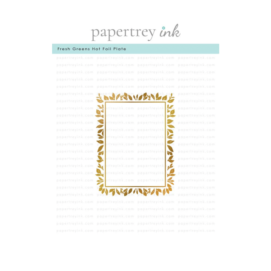 Papertrey Ink Fresh Greens Hot Foil Plate ptif-0044