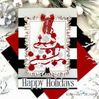 Papertrey Ink Fresh Greens Hot Foil Plate ptif-0044 happy holidays