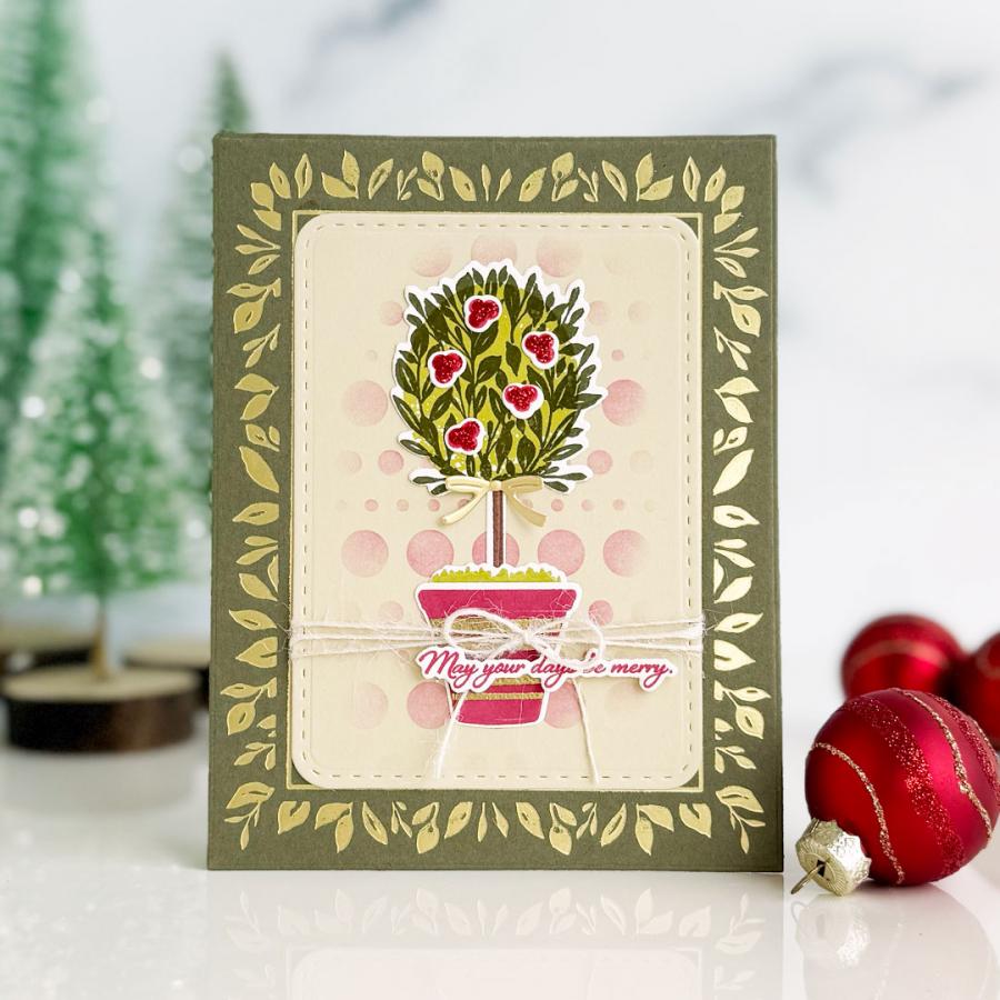 Papertrey Ink Fresh Greens Hot Foil Plate ptif-0044 tree