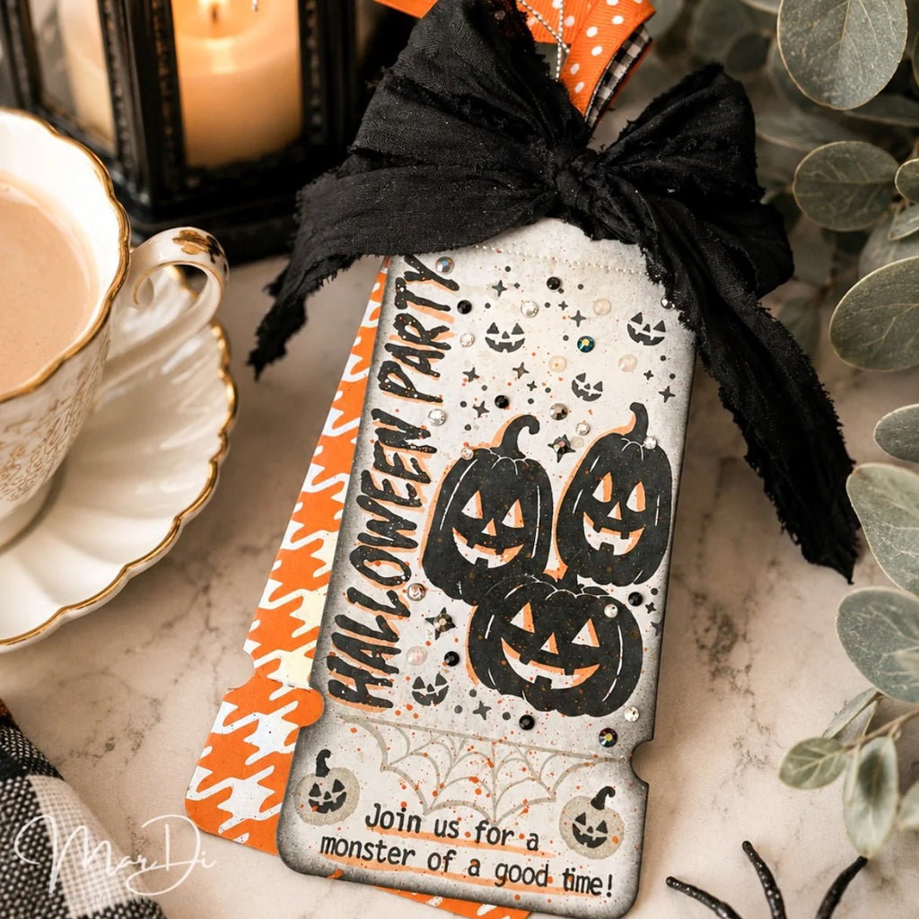 Papertrey Ink Halloween Silhouettes Clear Stamps 1725 halloween party tags
