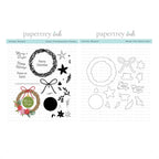 Papertrey Ink Holiday Wreath Clear Stamp and Die Set