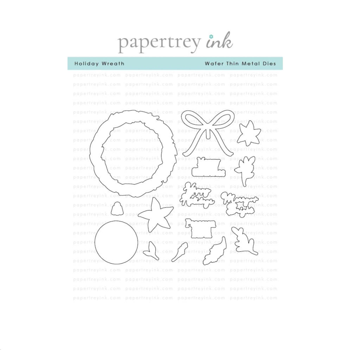 Papertrey Ink Holiday Wreath Dies pti-1141