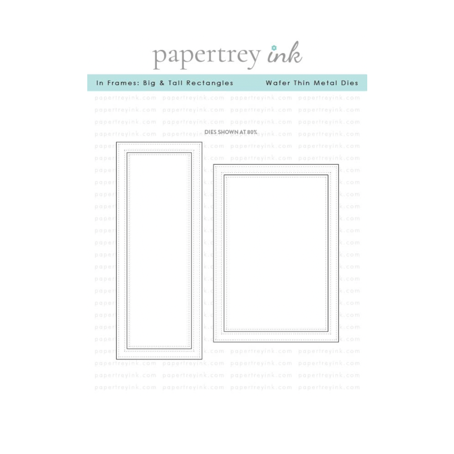 Papertrey Ink In Frames Big and Tall Rectangles Dies pti-1055