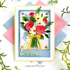 Papertrey Ink In Frames Big and Tall Rectangles Dies pti-1055 flowers