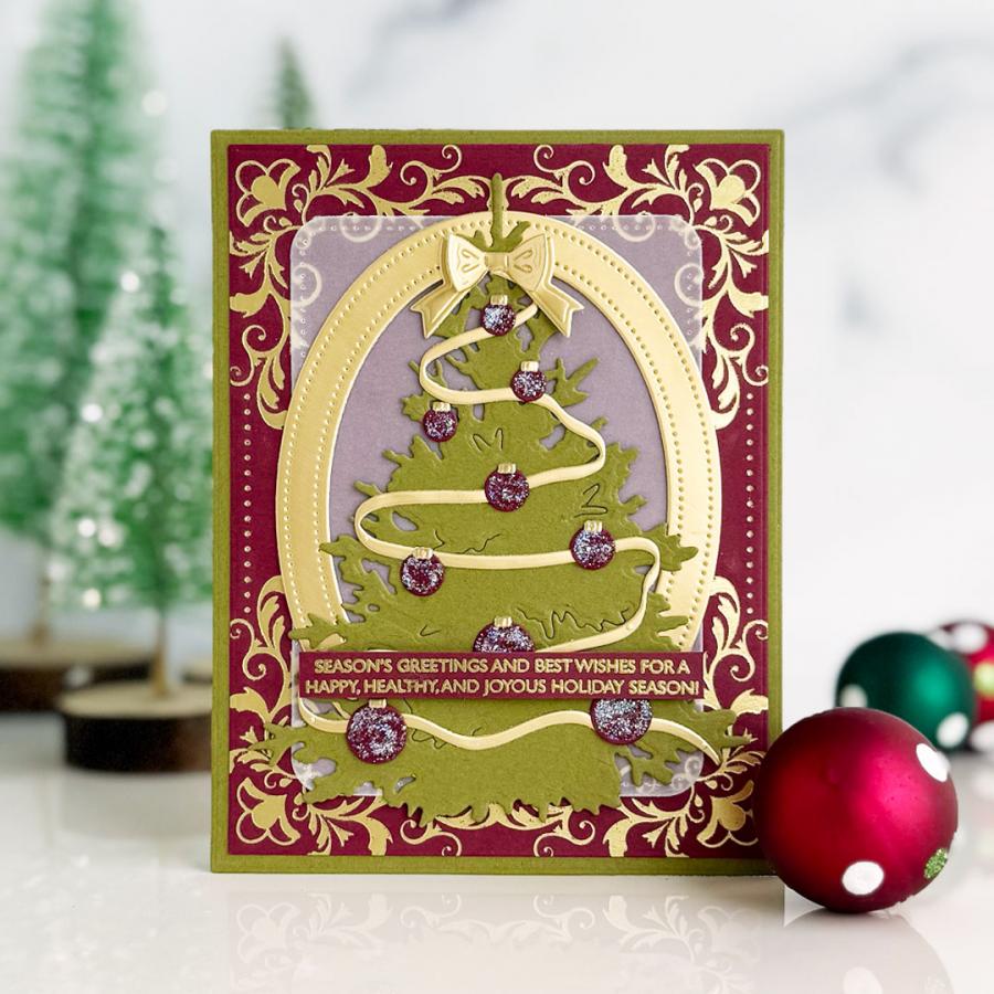 Papertrey Ink In Frames Ovals Dies pti-1016 tree