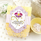Papertrey Ink In Full Bloom Clear Stamp and Die Set blooms