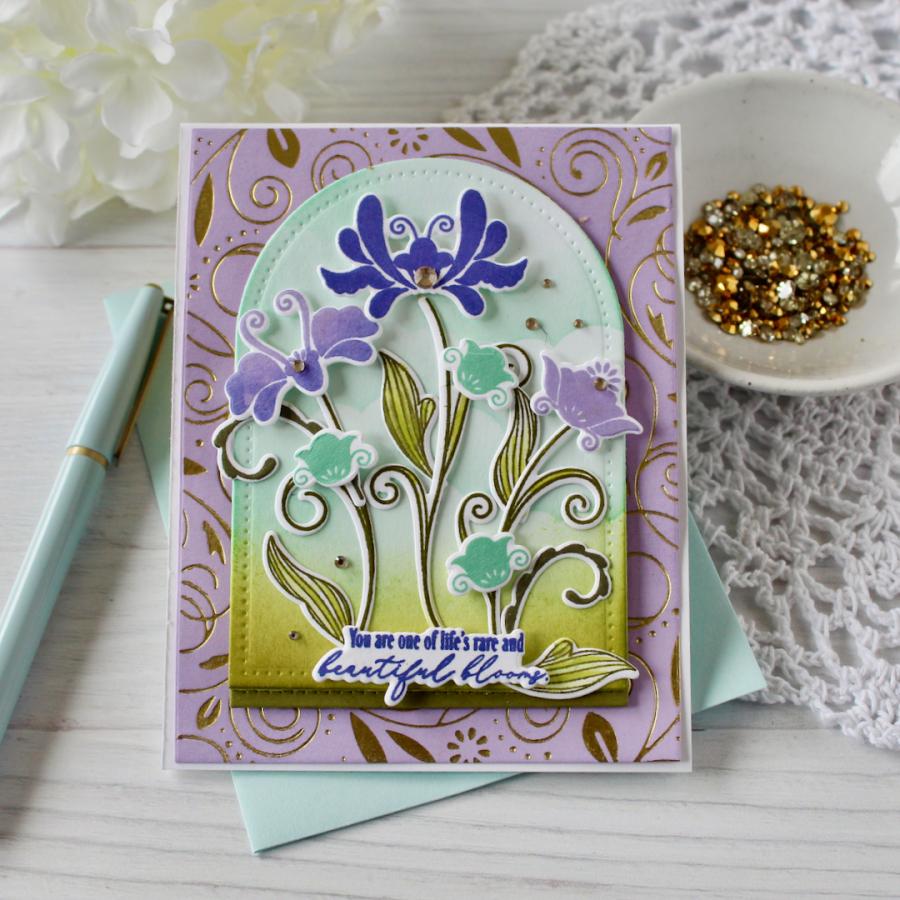 Papertrey Ink In Full Bloom Dies pti-0972 blooms