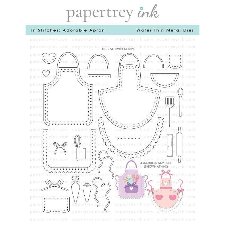 Papertrey Ink In Stitches Adorable Apron Dies pti-0930