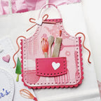 Papertrey Ink In Stitches Adorable Apron Dies pti-0930 kitchen utensils