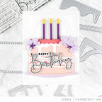 Papertrey Ink In Stitches Cake Builder Dies pti-0905 flowers