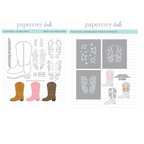 Papertrey Ink In Stitches Cowboy Boot Die and Setencil Set