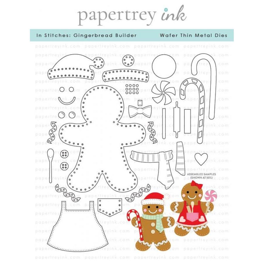 Papertrey Ink In Stitches Gingerbread Builder Dies pti-0854