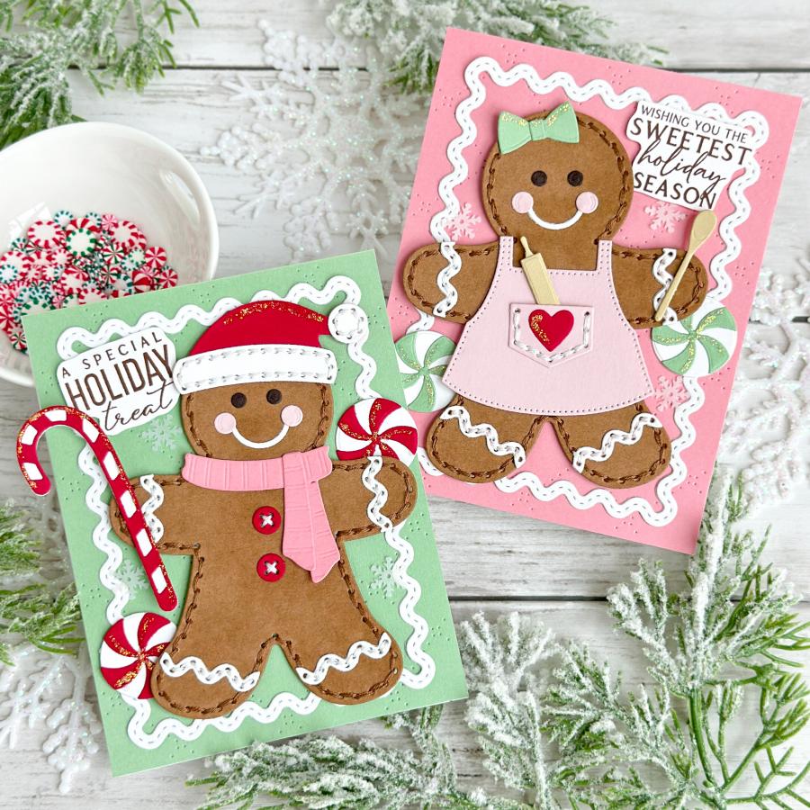 Papertrey Ink In Stitches Gingerbread Builder Dies pti-0854 baking