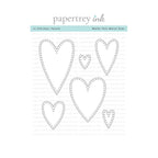 Papertrey Ink In Stitches Hearts Dies pti-1125