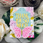 Papertrey Ink In the Meadow Stencils - 0093 thanks