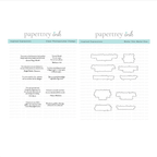 Papertrey Ink Inspired Expressions Clear Stamp and Die Set