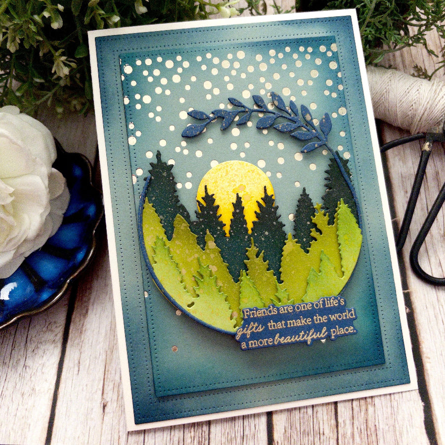 Papertrey Ink Inspired Expressions Clear Stamp and Die Set friends are gifts card