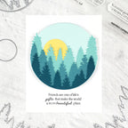 Papertrey Ink Inspired Expressions Clear Stamps 1710 full moon forest car