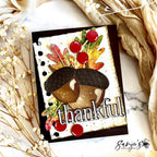 Papertrey Ink Into the Blooms Acorns Dies pti-0841 thankful