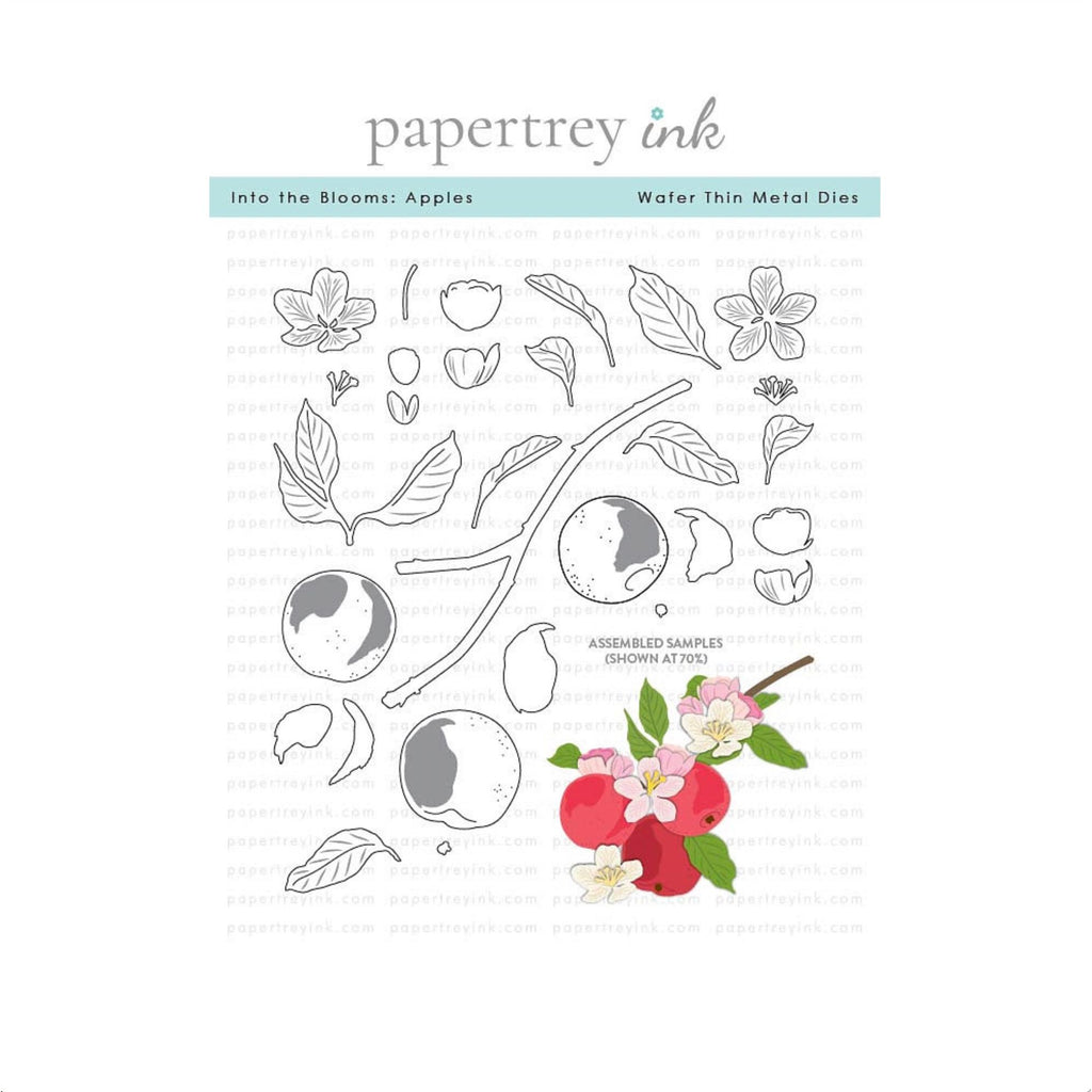 Papertrey Ink Into the Blooms Apples Dies pti-1139