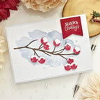 Papertrey Ink Into the Blooms Bold Berries Dies pti-1025 season's greetings