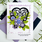 Papertrey Ink Into the Blooms Cute as a Button Dies pti-0896 feel better