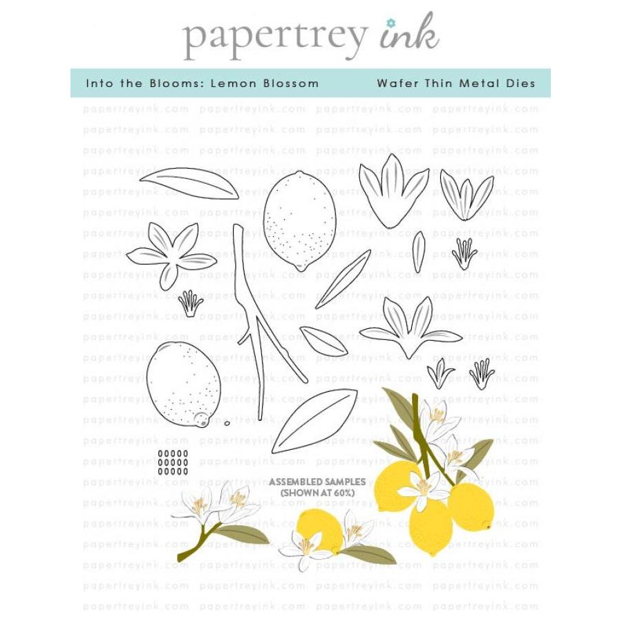 Papertrey Ink Into the Blooms Lemon Blossom Dies pti-0943