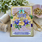 Papertrey Ink Into the Blooms Spring Basket Dies pti-1077 spring 