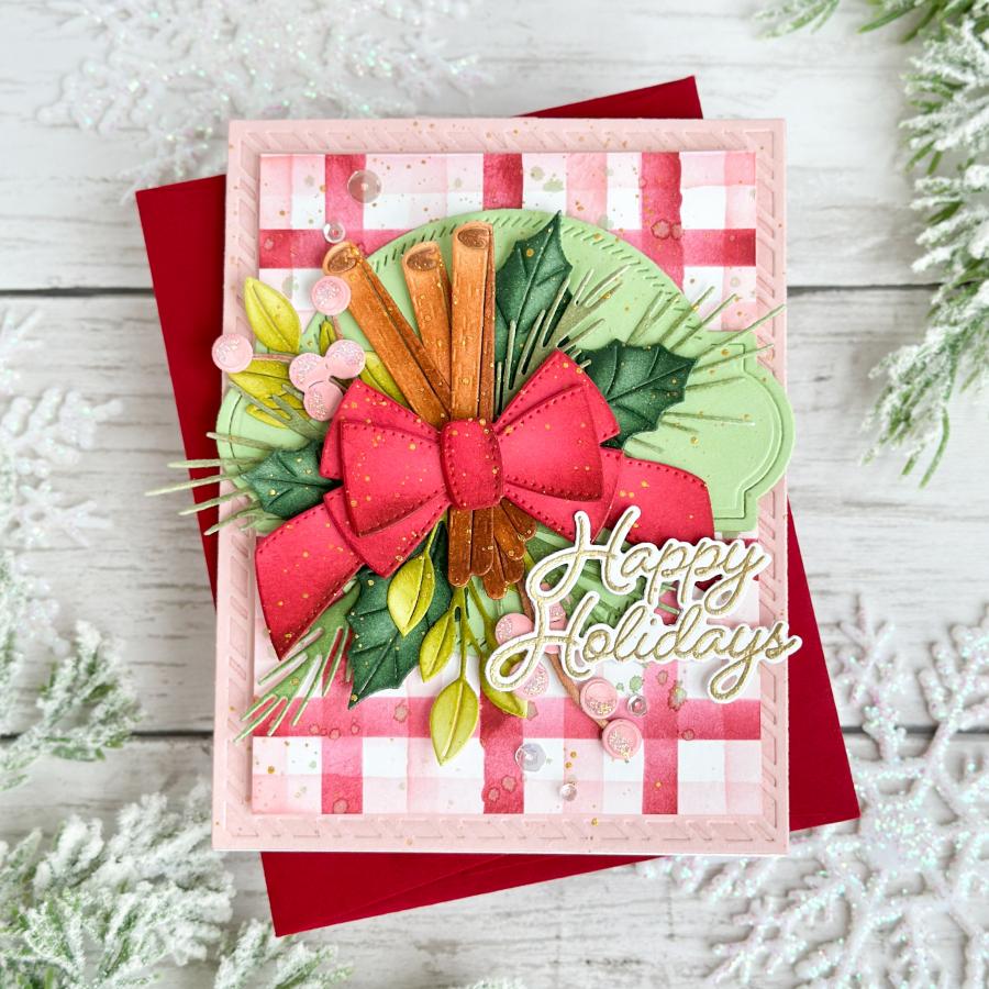 Papertrey Ink Into the Blooms Swag Dies pti-0857 cinnamon
