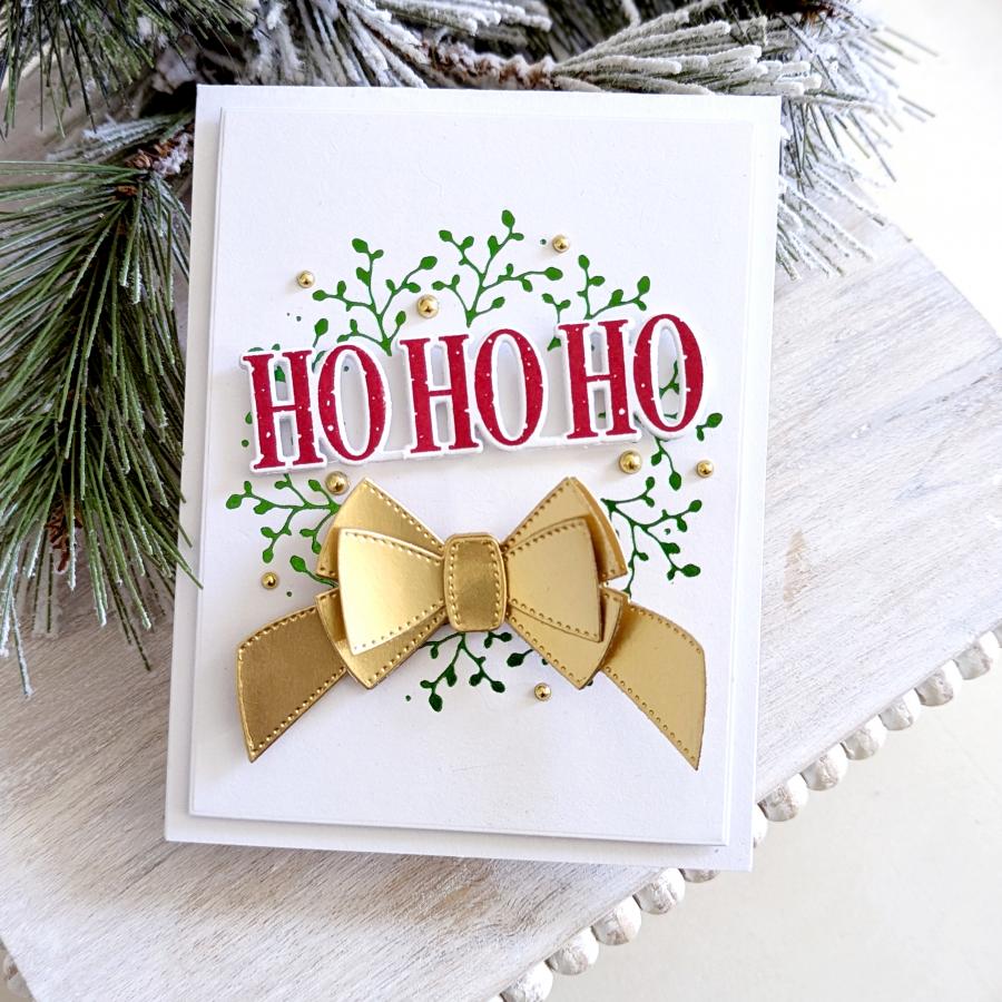 Papertrey Ink Into the Blooms Swag Dies pti-0857 gold