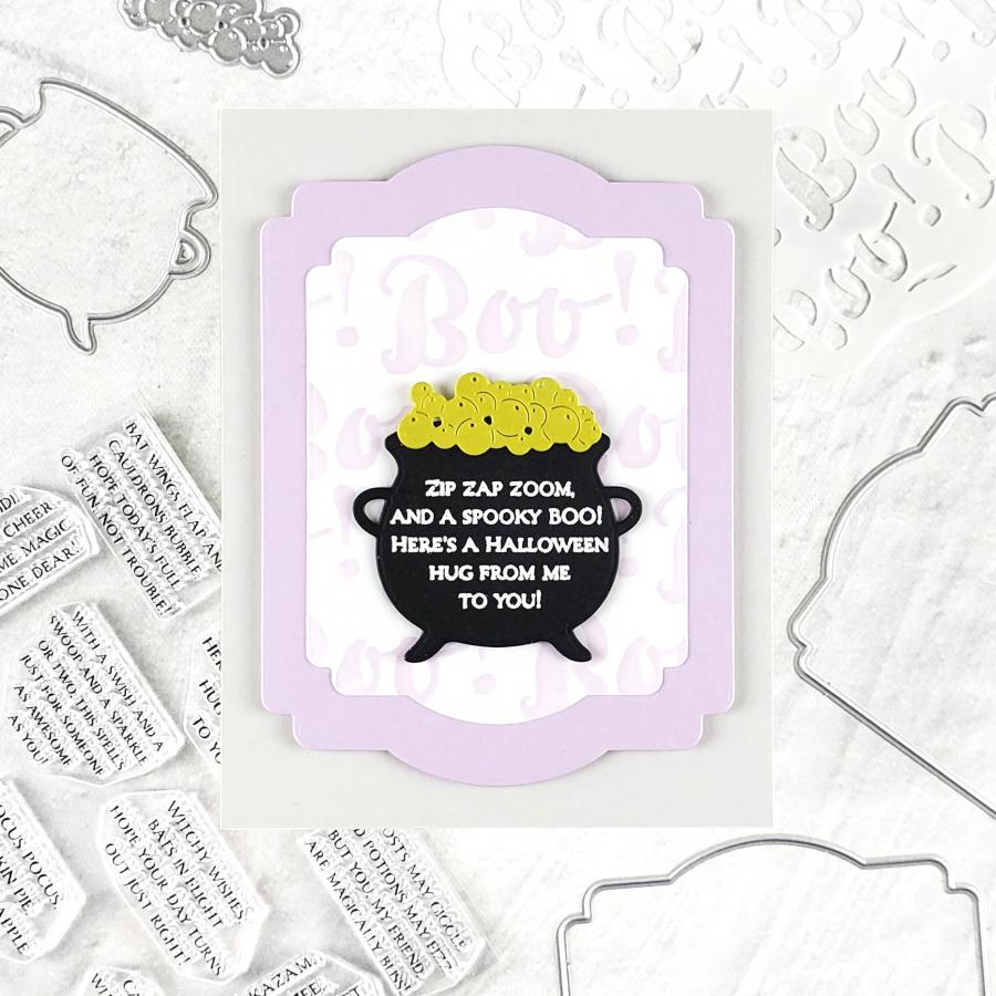 Papertrey Ink It's Crystal Clear Dies pti-0988 boo