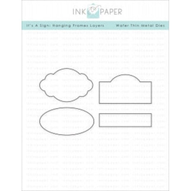 Papertrey Ink It's a Sign Hanging Frames Stitched Layers ITP73*