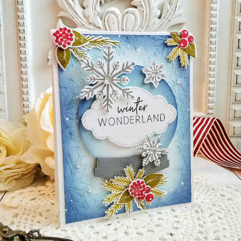 Papertrey Ink It's a Sign Hanging Frames Stitched Layers ITP73* snowflakes