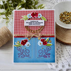 Papertrey Ink Jean Pocket Embellishments Stencils - 0088 plaid