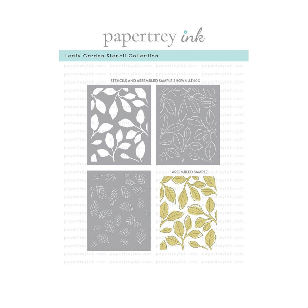 Papertrey Ink Leafy Garden Stencils - 0113