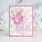 Papertrey Ink Leave a Little Thanks Clear Stamp and Die Set thank you