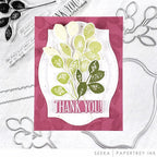 Papertrey Ink Leave a Little Thanks Dies pti-1047 greenery
