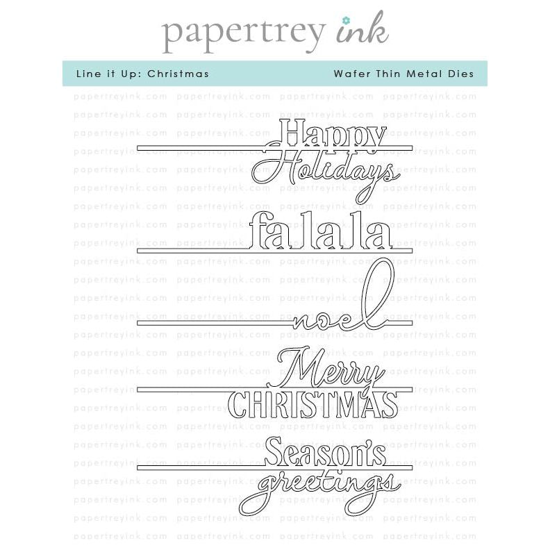 Papertrey Ink Line it Up Christmas Dies pti-0868