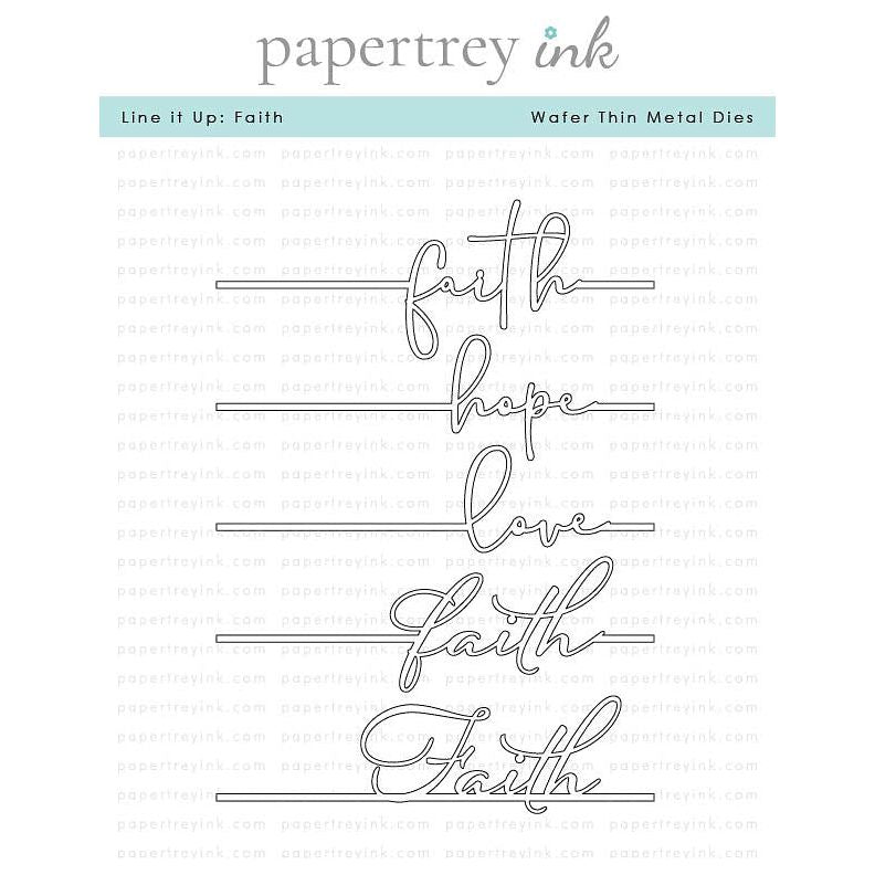 Papertrey Ink  Line it Up Faith Dies pti-0919