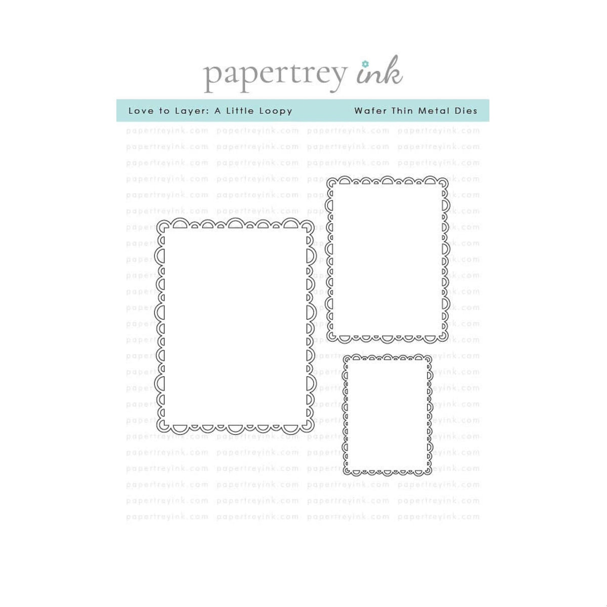 Papertrey Ink Love to Layer A Little Loopy Dies pti-1138