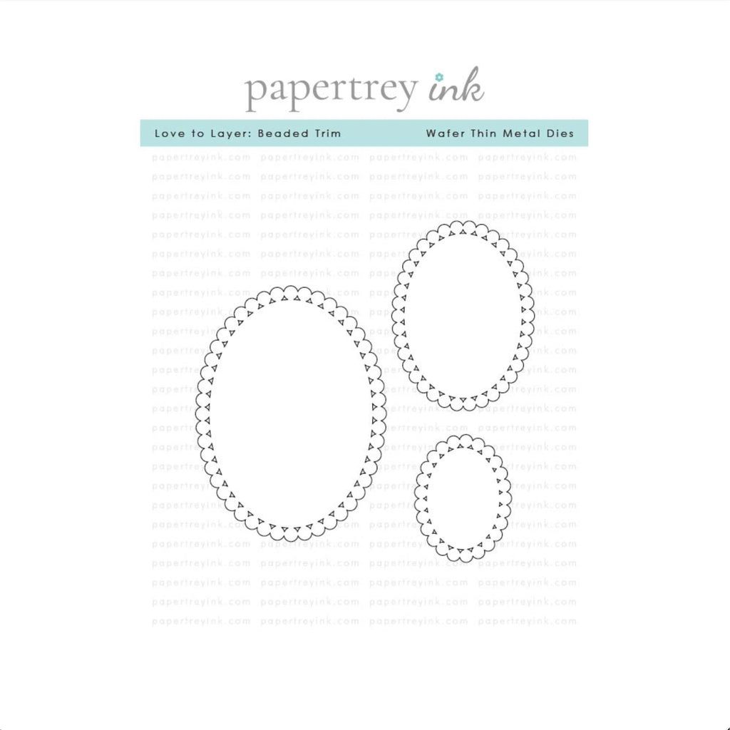 Papertrey Ink Love to Layer Beaded Trim Dies pti-1149